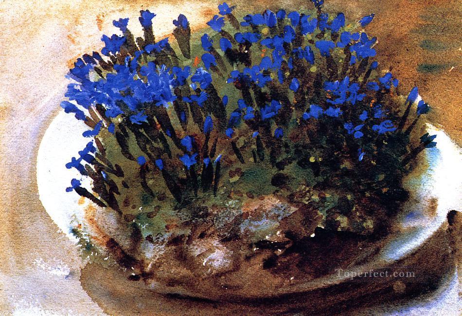 青いリンドウ ジョン・シンガー・サージェント 印象派の花油絵